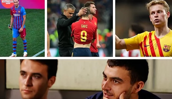 2 bộ mặt của các tiền vệ Barca
