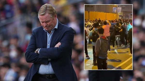Koeman và vợ bị CĐV tấn công, Barca lập tức có động thái
