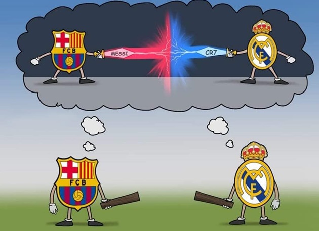 Cười té khói với loạt ảnh chế El Clasico