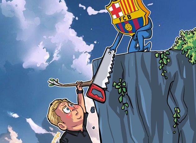 Cười té khói với loạt ảnh chế Barca sa thải Koeman