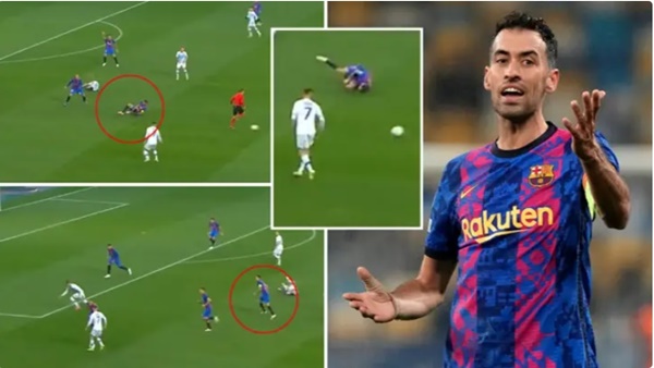Sergio Busquets quen thói, ăn vạ thô thiển trong trận thắng của Barca