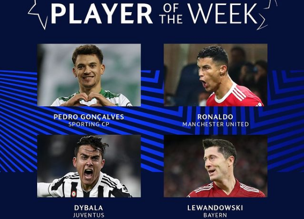 4 đề cử Cầu thủ xuất sắc nhất lượt 4 vòng bảng Champions League