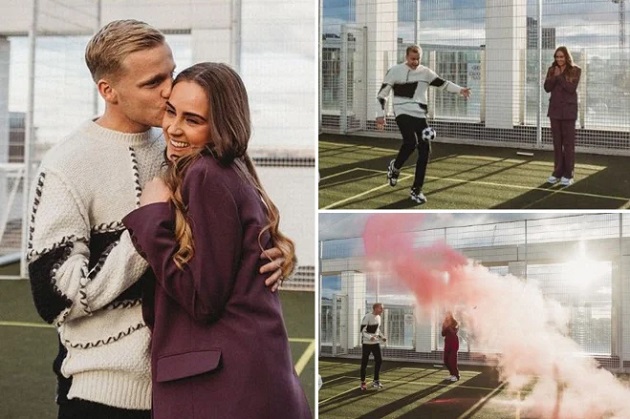 Ảnh bài viết Khoảnh khắc cảm động của Van de Beek và bạn gái khi nhận tin mới về đứa con sắp chào đời