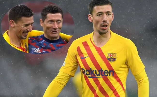 Ảnh bài viết Lenglet giải thích về động thái cười đùa với Lewandowski