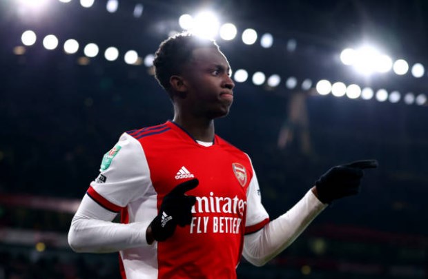 Lập hat-trick, Nketiah gửi thông điệp đến các đồng đội ở Arsenal