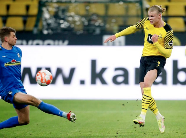 Haaland lập cú đúp trong trận thắng 5-1 của Dortmund
