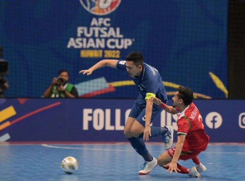 Đè bẹp Oman, futsal Thái Lan vào tứ kết giải châu Á