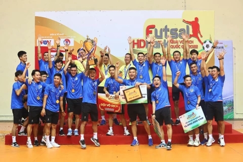 Tân vương giải futsal Việt Nam bất bại