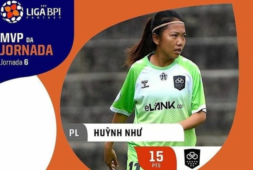 Huỳnh Như hay nhất vòng 6 giải Bồ Đào Nha