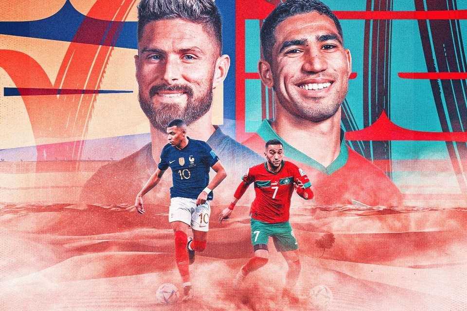 Pháp gặp Morocco và cuộc đấu hơn cả bóng đá