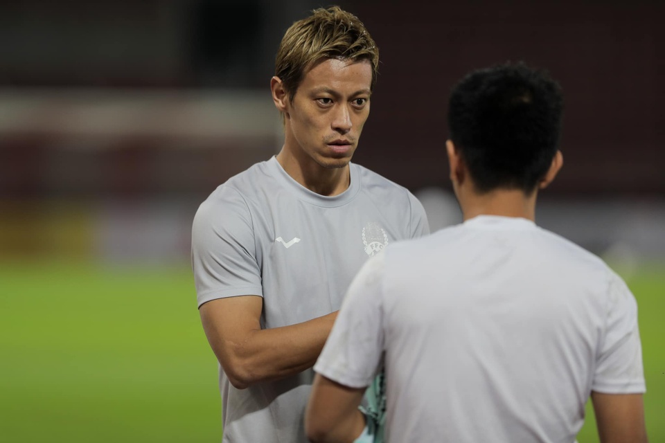 Phản ứng của Keisuke Honda sau khi Campuchia bị loại