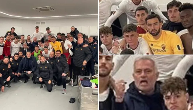 Mourinho bắt học trò chụp hình tập thể sau trận thua