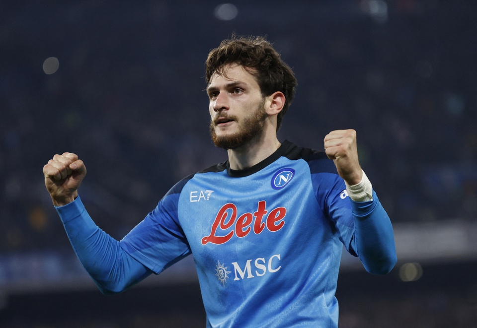 Tiền đạo Napoli tăng giá nhanh nhất châu Âu trong nửa năm qua