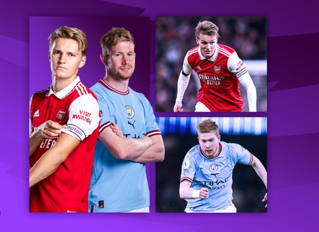 Odegaard chưa thể ‘chung mâm’ với De Bruyne