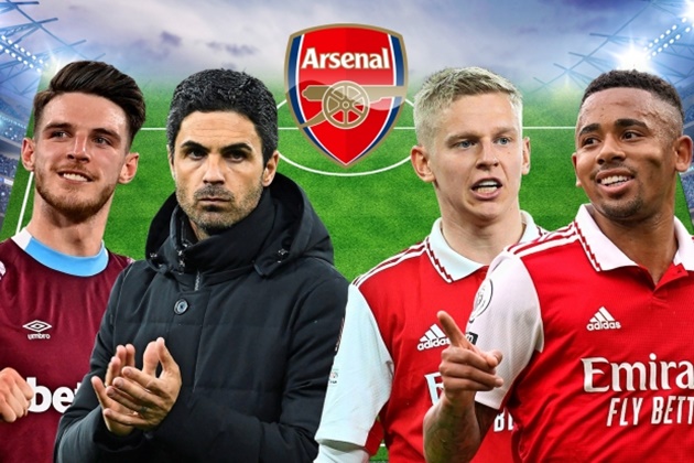 Ảnh bài viết Rice và 4 cựu sao Man City giúp Arsenal săn lùng danh hiệu Premier League