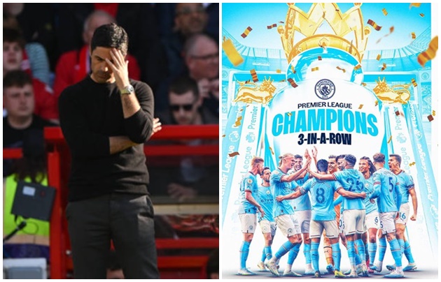 Ảnh bài viết Arteta bất lực, Arsenal muối mặt đón tân vương