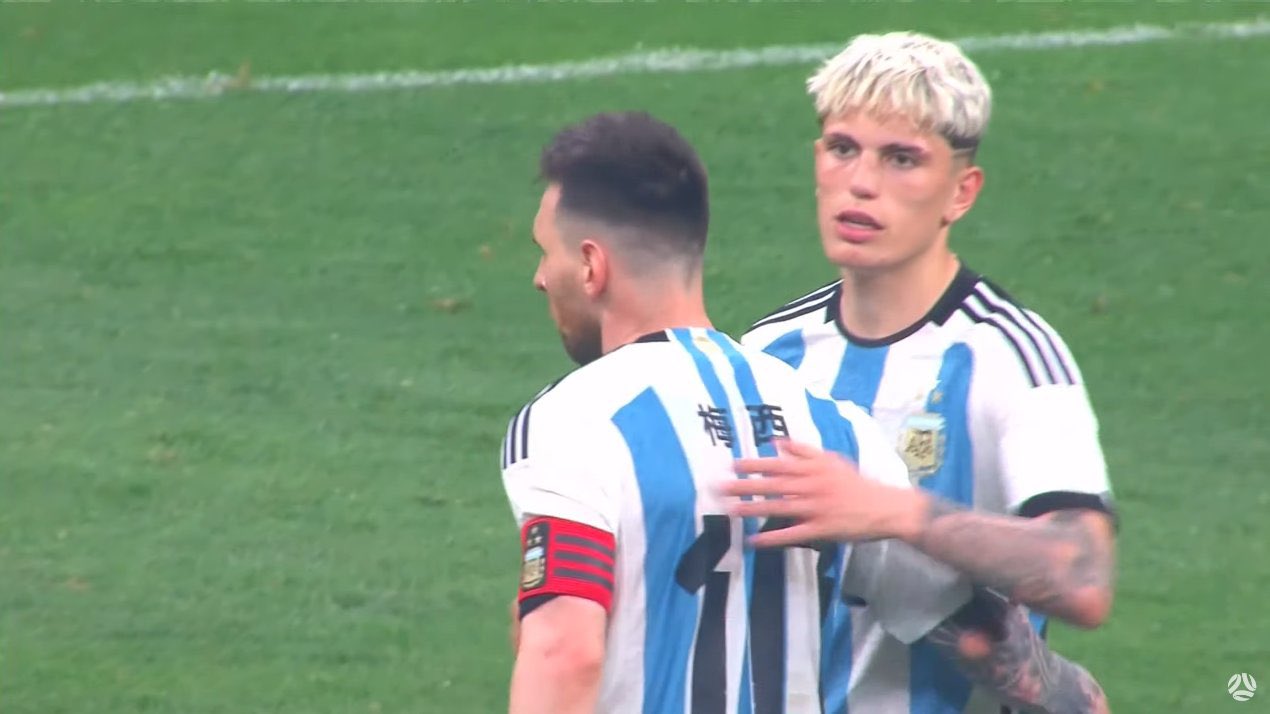 Ảnh bài viết Cảm xúc của Garnacho ngày ra mắt Argentina