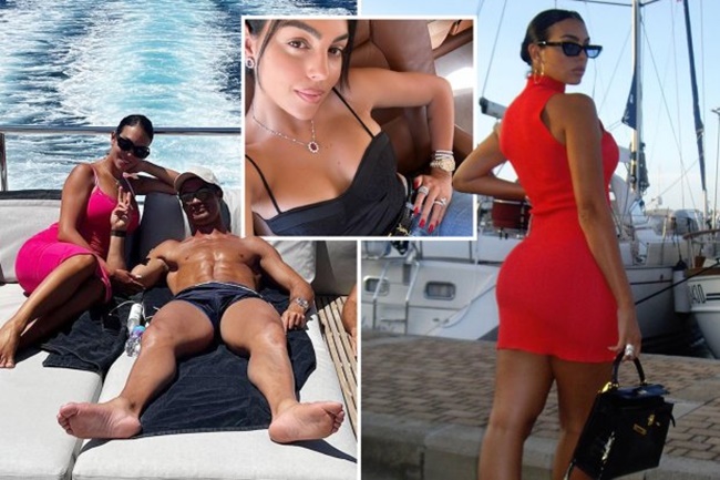 Georgina Rodriguez khoe vòng một căng tròn trên du thuyền của Ronaldo