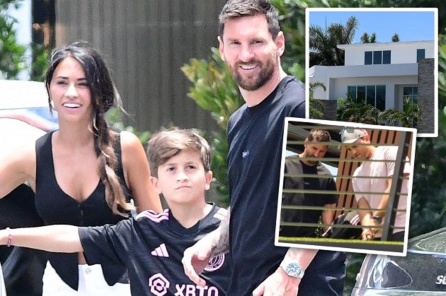 Messi dẫn vợ con đi tìm căn nhà thứ 5 ở Miami