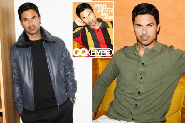 Mikel Arteta bảnh bao trên tạp chí