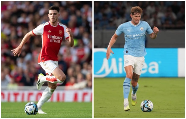 Declan Rice vs John Stones: Kẻ tám lạng người nửa cân