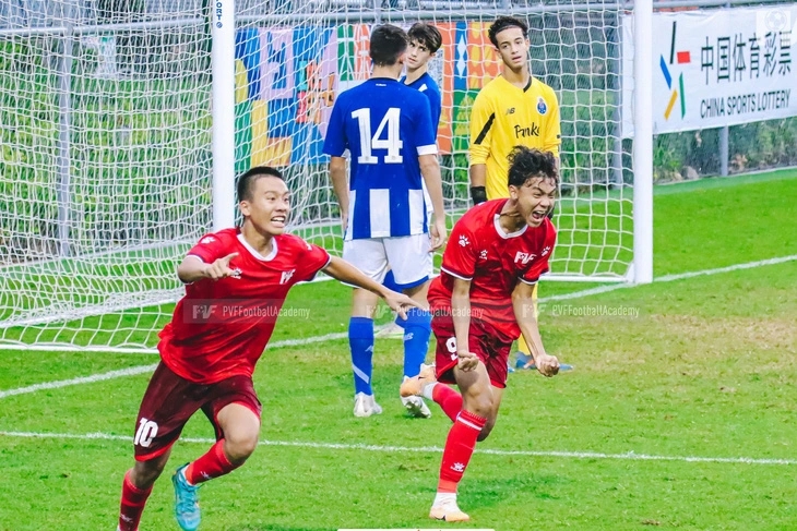 Thắng U16 Porto, U16 PVF giành hạng 3 Cúp Thượng Hải