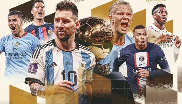 10 ƯCV giành Quả bóng vàng 2023: Messi - Haaland; Man City góp 5 ngôi sao
