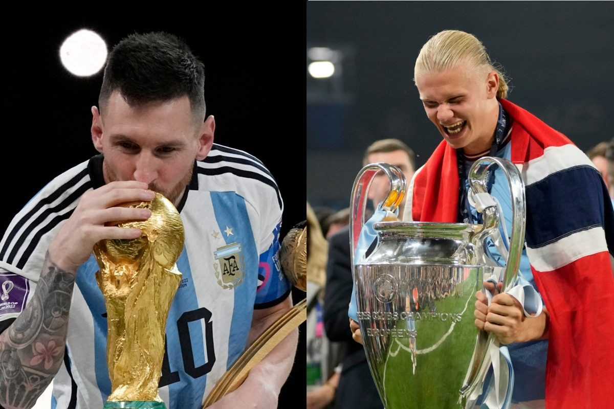 Messi lập kỷ lục độc nhất nếu thắng Haaland giành Quả bóng vàng
