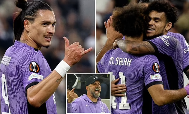 Ảnh bài viết Nunez tỏa sáng, Liverpool ngược dòng đánh bại LASK