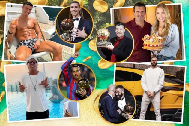 Xếp hạng độ giàu có của chủ nhân QBV: Ronaldo gấp 3 lần Messi