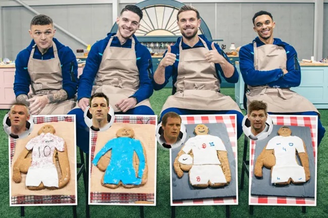 Ảnh bài viết Dàn sao ĐT Anh tham gia thử thách làm bánh
