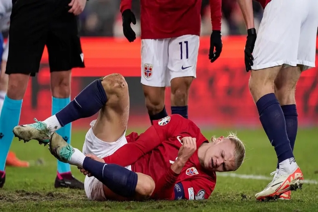 Haaland gặp vấn đề, tuyển Na Uy và Man City thấp thỏm