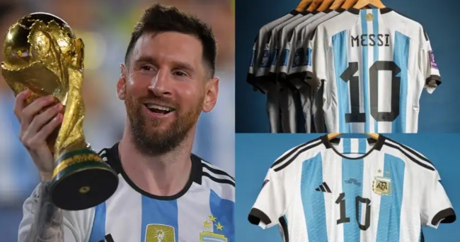 Áo đấu Messi được đem đấu giá, cạnh tranh với Jordan
