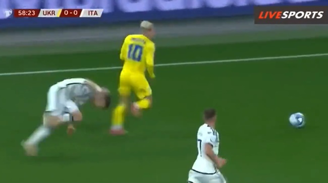 Ảnh bài viết Mudryk khiến Jorginho bẽ mặt, gây thót tim cho Italia