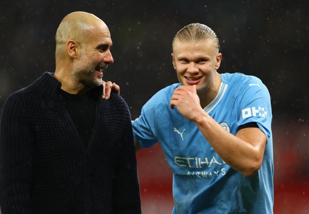 Ảnh bài viết Guardiola phản ứng khi Haaland lại ghi bàn
