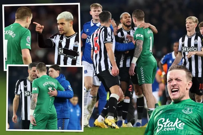 Ảnh bài viết Mâu thuẫn bùng nổ, Bruno Guimaraes chỉ thẳng mặt Pickford