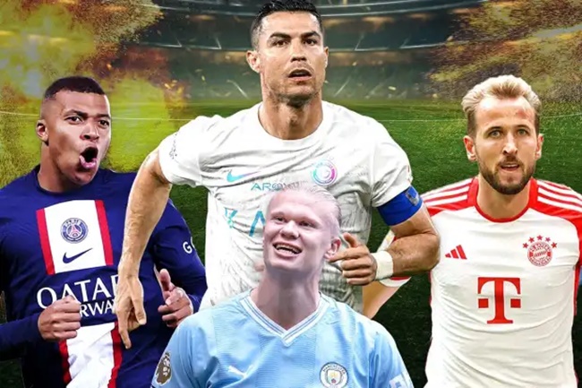 Ảnh bài viết 10 cầu thủ ghi bàn nhiều nhất năm 2023: Ronaldo, Kane, Haaland lọt top