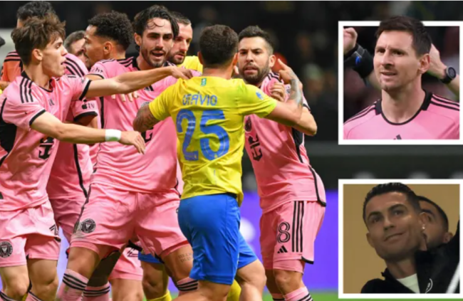 Messi dự bị, Inter Miami thua thảm trước đội bóng của Ronaldo