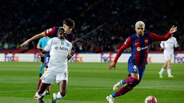 Ảnh bài viết Nã vào lưới Napoli 3 bàn, Barca vào tứ kết Champions League