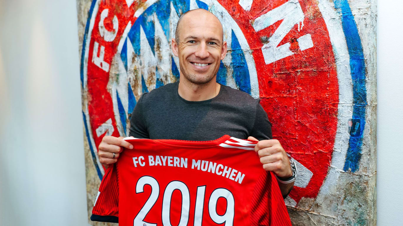 Bayern Munich gia hạn hợp đồng thành công với Arjen Robben đến năm 2019 - Bóng Đá