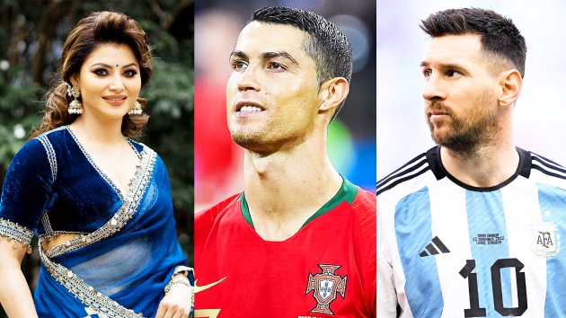 Sao Bollywood muốn có mối tình tay ba với Messi - Ronaldo