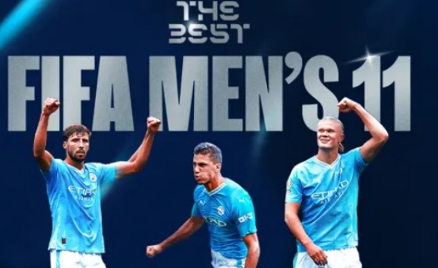 Haaland - Rodri - Dias góp mặt ở đội hình FIFA The Best 2024