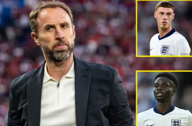 Southgate lý giải sự khác biệt giữa Saka và Palmer