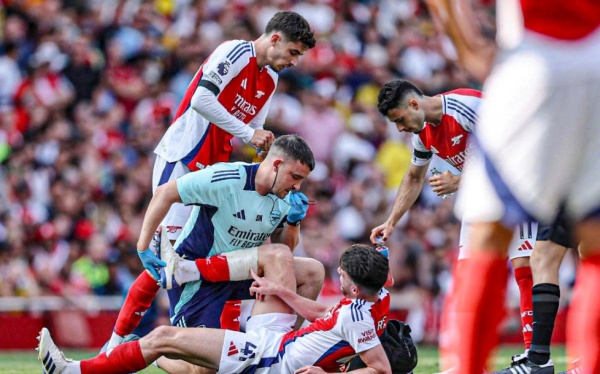 Ảnh bài viết Rõ tình trạng của Declan Rice sau trận đấu Wolves