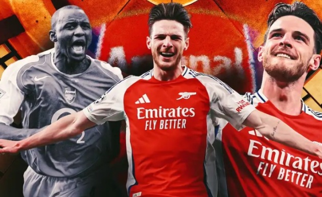 Arsenal sở hữu 'Patrick Vieira' 105 triệu bảng