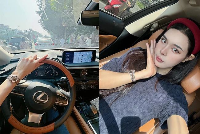 Bạn gái Văn Thanh khoe 2 'xế hộp' sương sương 10 tỷ, đáp trả tin 'mượn xe phông bạt'