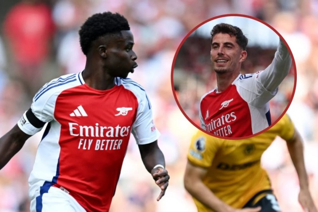 Khởi đầu mạnh mẽ của Havertz và Saka mang tới hy vọng vô địch cho Arsenal