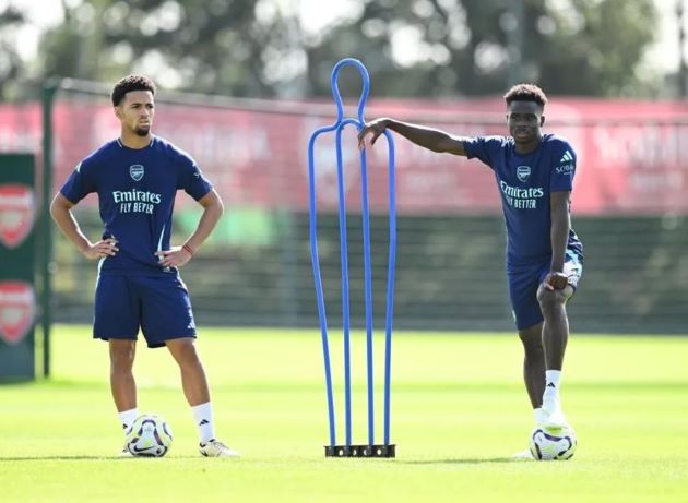 Ảnh bài viết Calafiori không nhân nhượng Saka; Arteta chờ ngày báo thù Villa