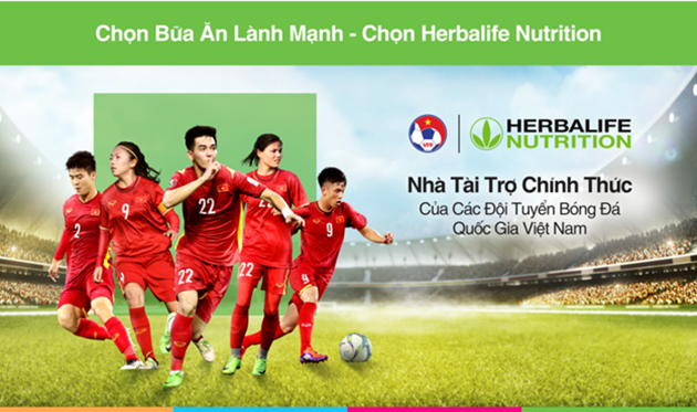 Lần đầu tiên Herbalife chính thức đồng hành cùng đội tuyển Bóng đá Việt Nam - Bóng Đá