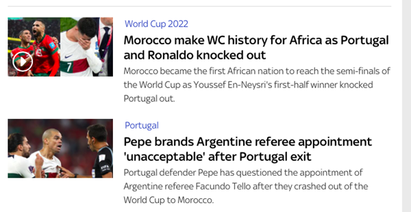 Truyền thông thế giới nói gì về thất bại của Bồ Đào Nha - Bóng Đá